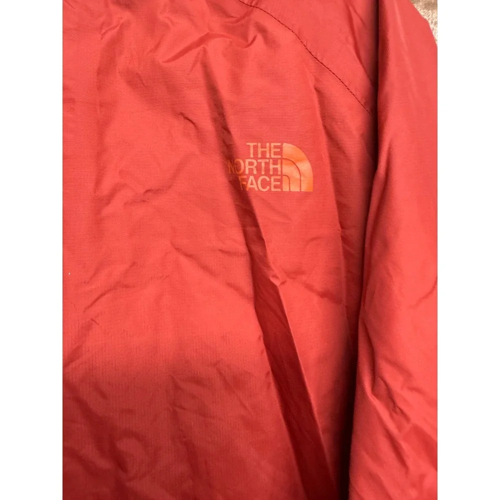 The‎ North Face Mens HyVent 1/2 Zip Rain Jacket Orange Red Pullover Size L